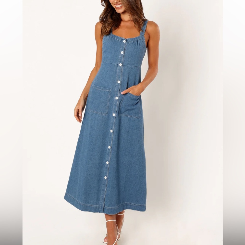 NWT Blue Midi Dress Size XS